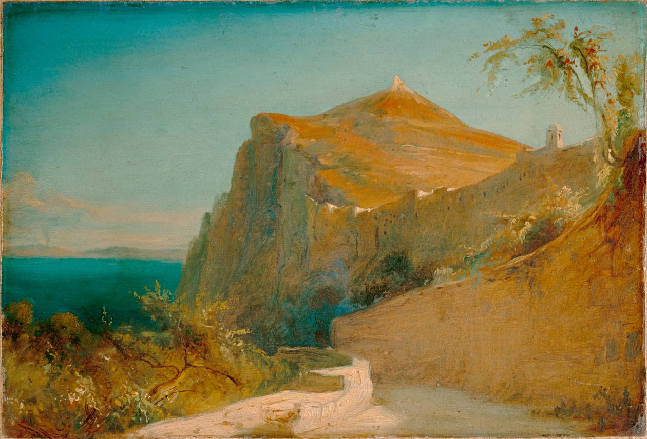 Tiberius rocks at Capri by Carl Blechen