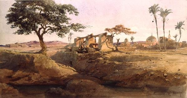 A Sakiyah at Timurdash by Carl Haag