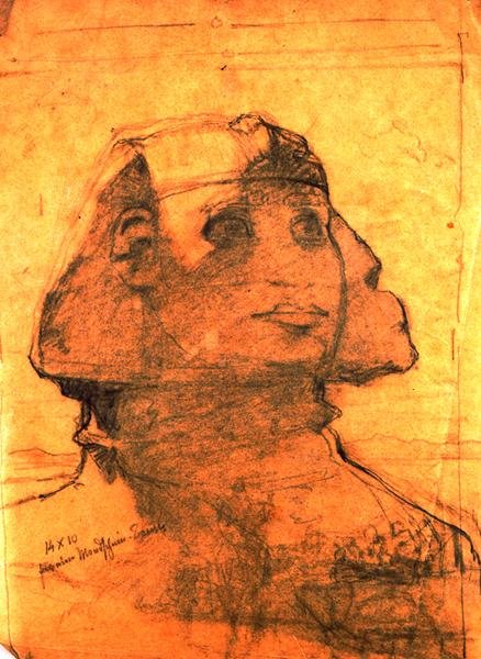 Sphinx at Giza by Carl Haag