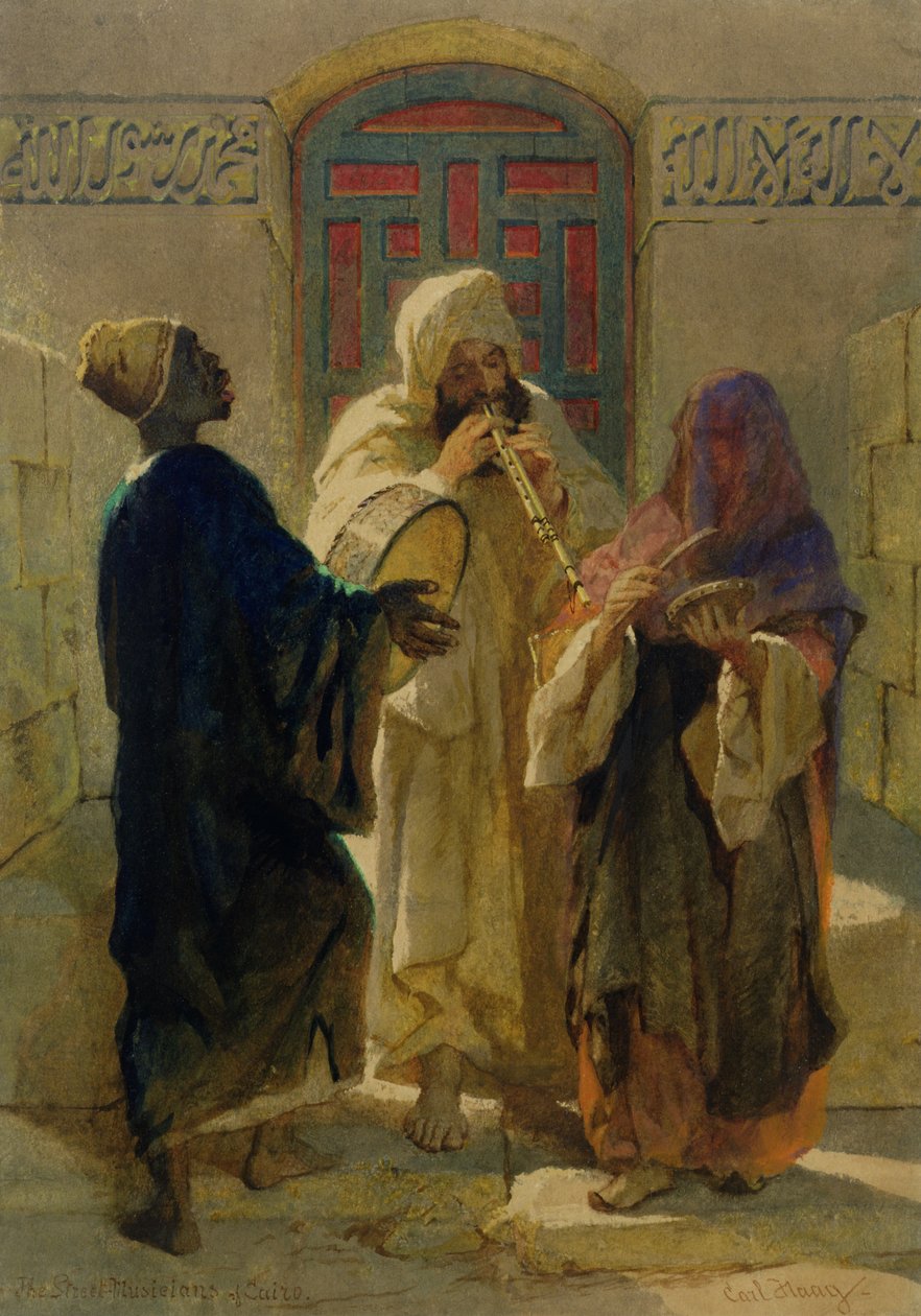 The Street Musicians of Cairo by Carl Haag