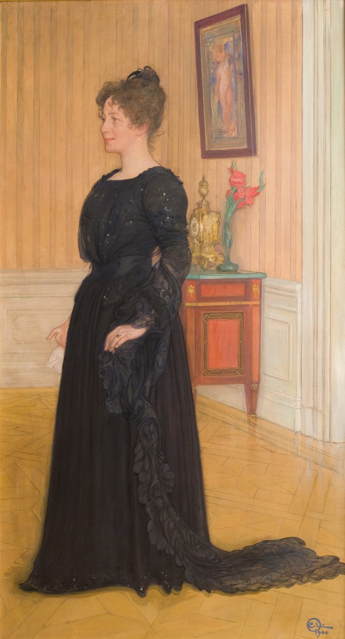 Portrait of Mrs. Signe Thiel by Carl Larsson