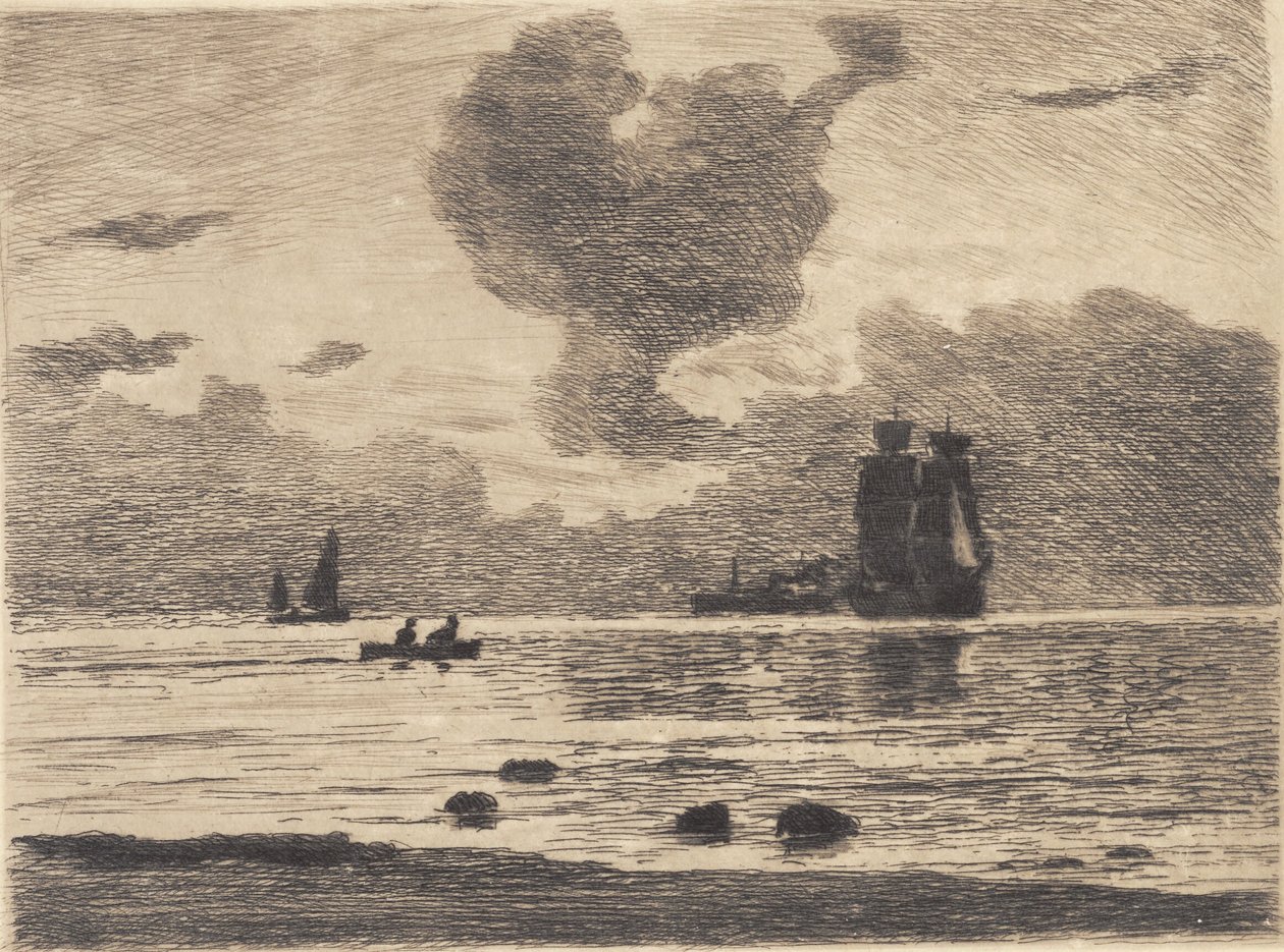 Evening on the Sea by Carl Locher
