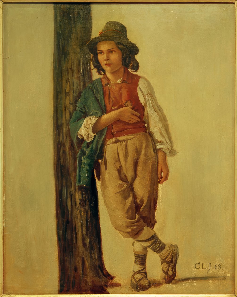 C. L. Jessen, Italian Shepherd Boy by Carl Ludwig Jessen