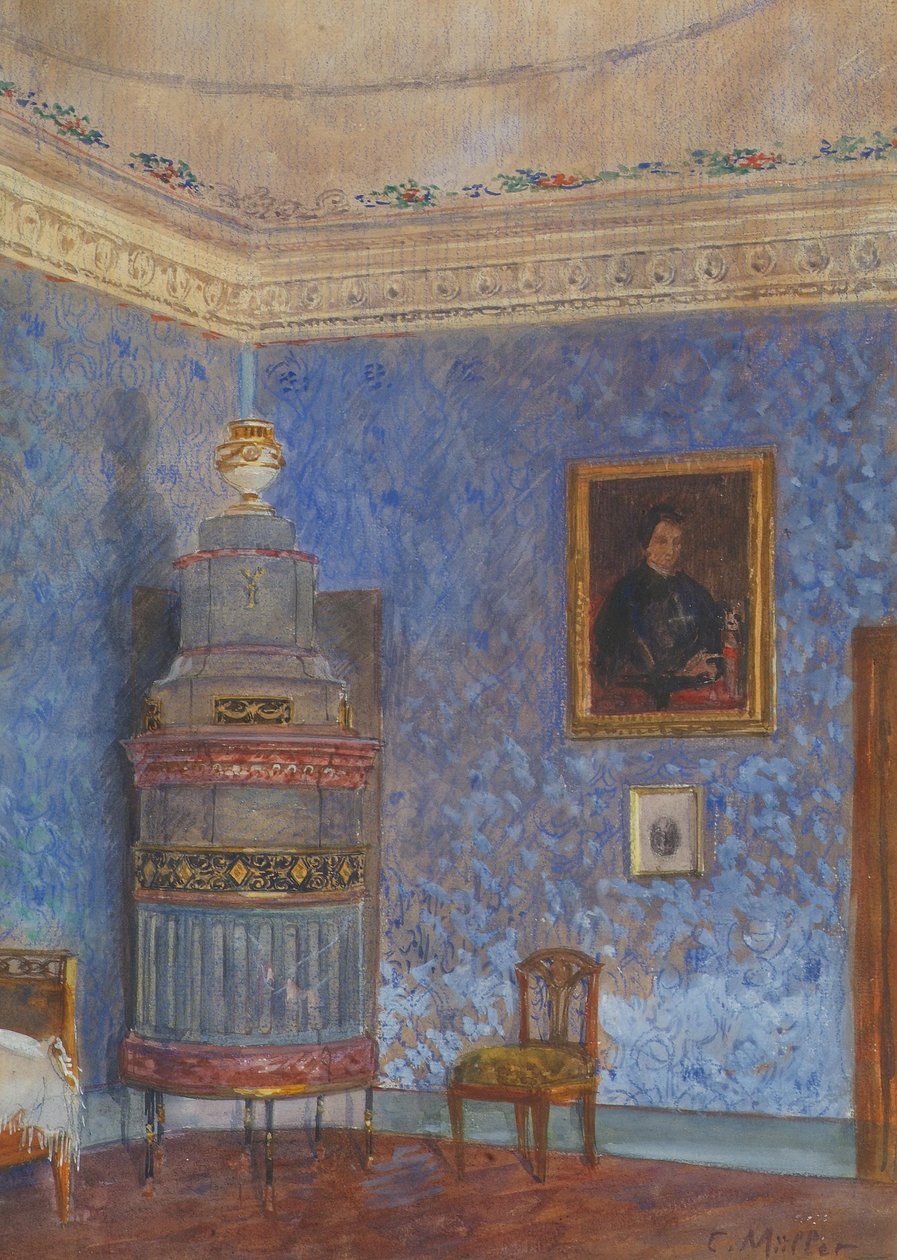 Blue Interior by Carl Max Müller