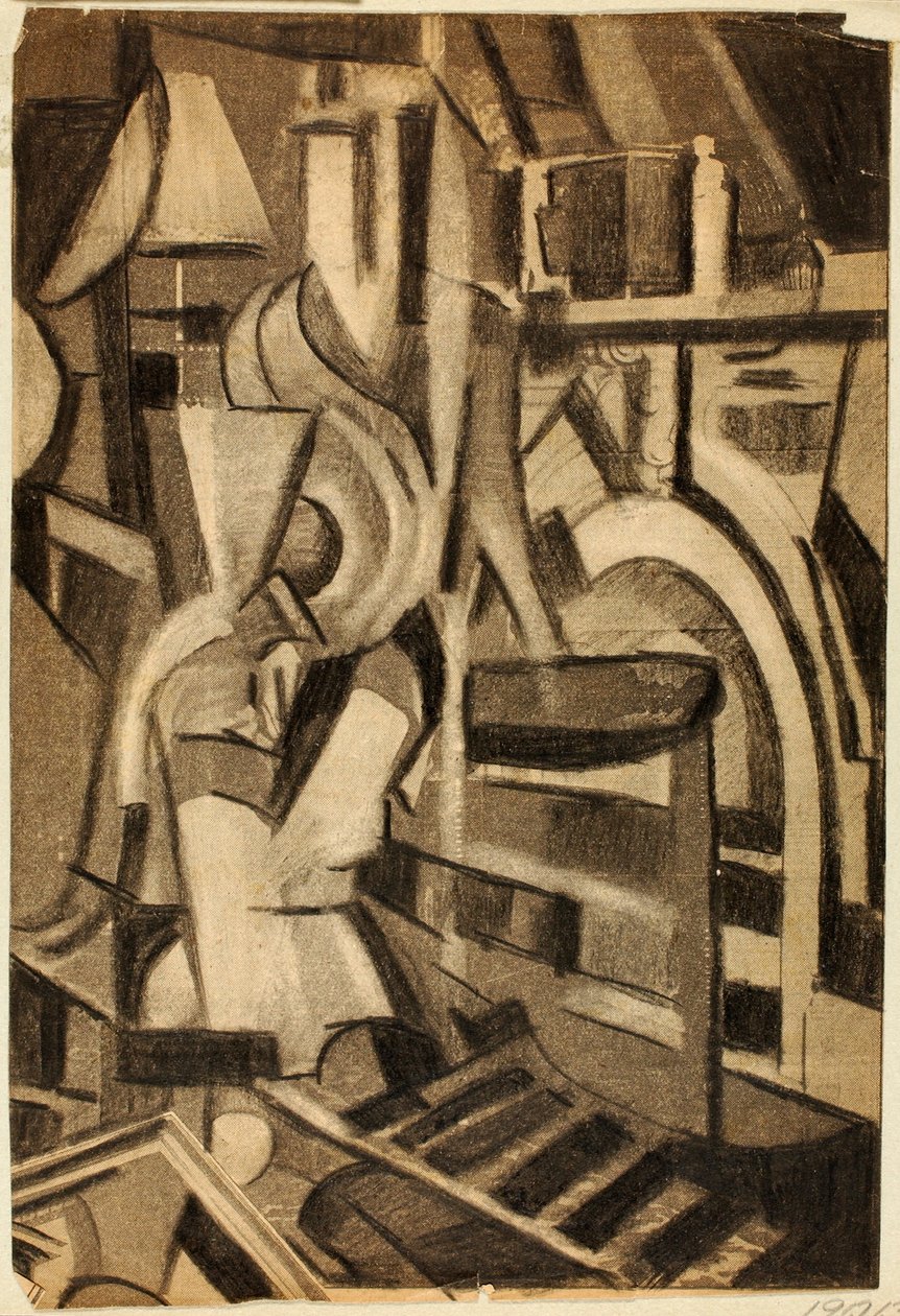 Abstract--Seated Figure by Carl Newman