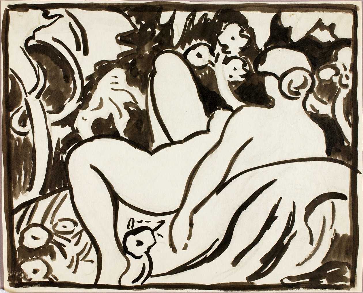 Reclining Female Nude by Carl Newman