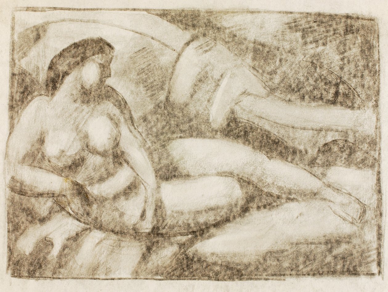 Reclining Female Nude by Carl Newman