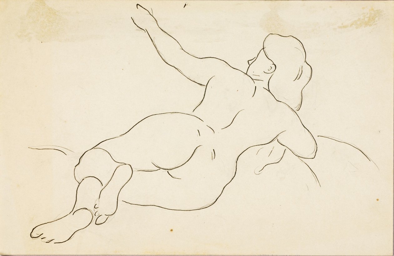 Reclining Female Nude by Carl Newman