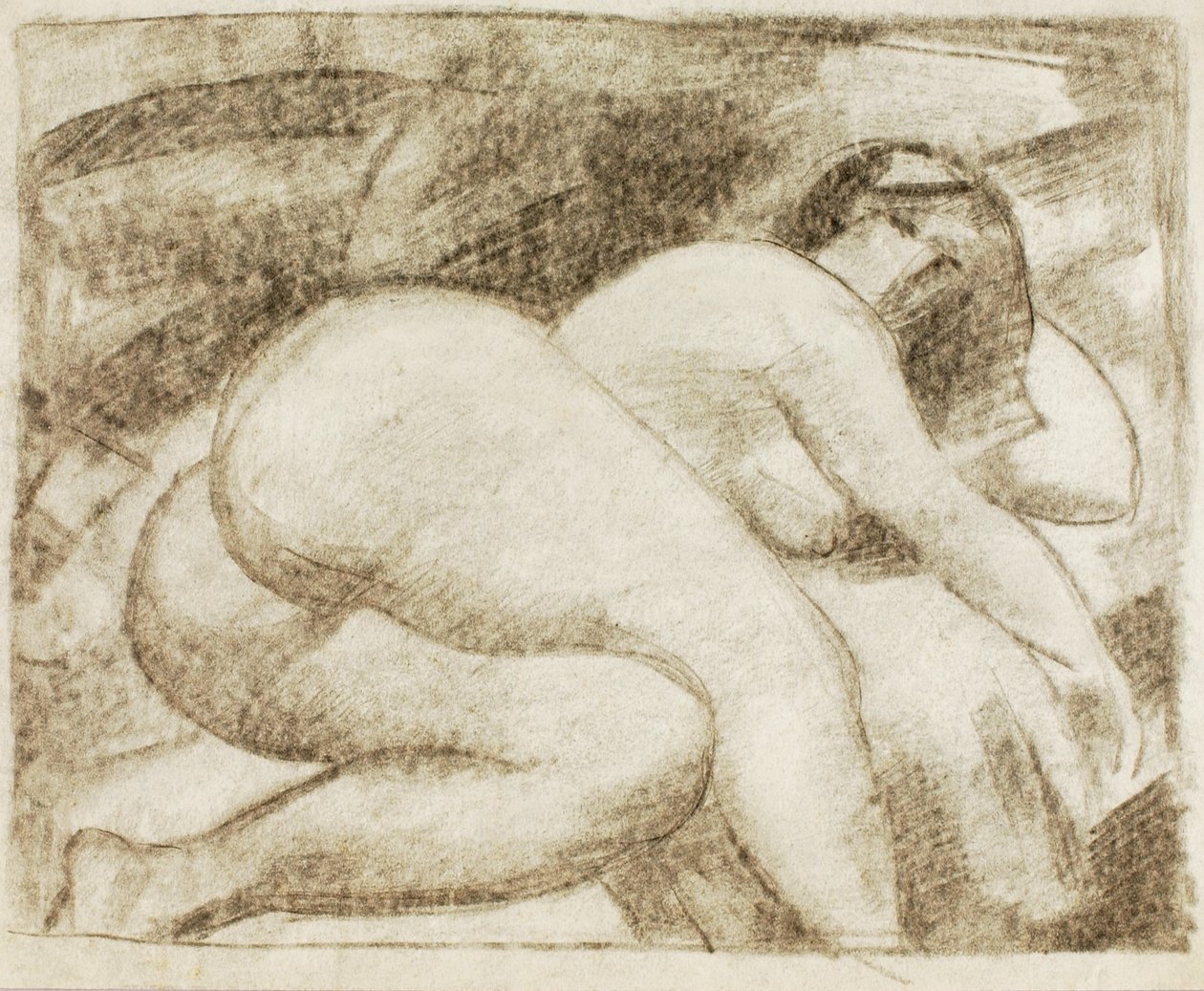 Reclining Female Nude by Carl Newman