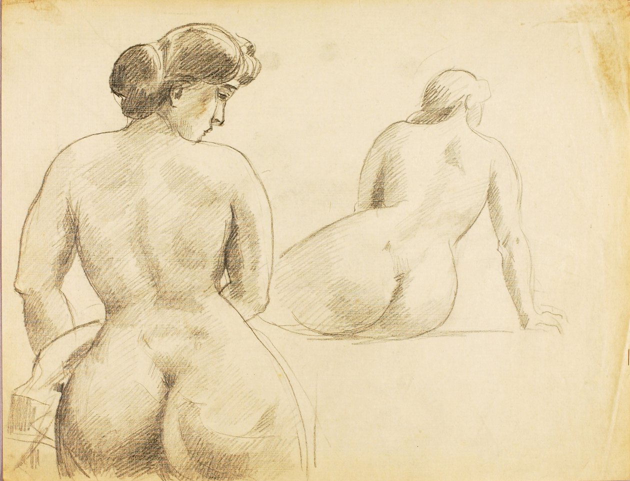 Two Female Nudes by Carl Newman