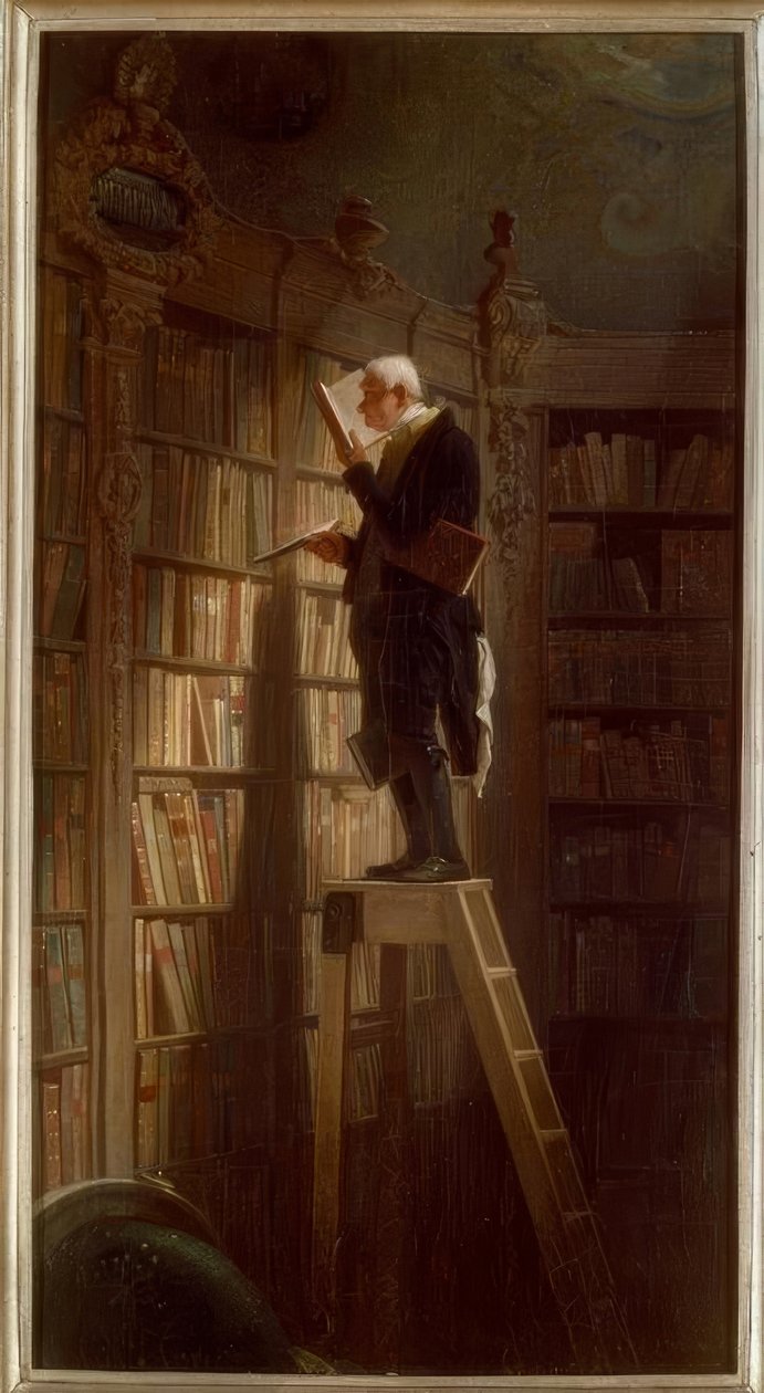 The Bookworm by Carl Spitzweg