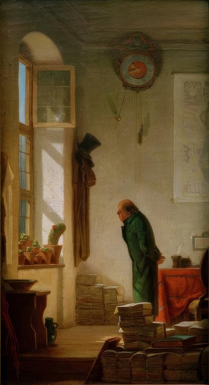 The Cactus Lover by Carl Spitzweg