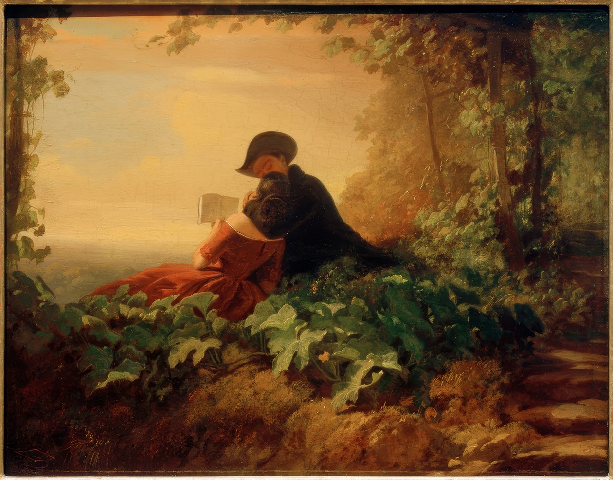 The Tutoring Lesson by Carl Spitzweg