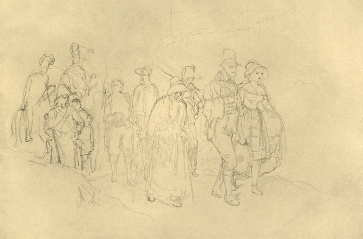 Eingebrachte Zigeuner by Carl Spitzweg