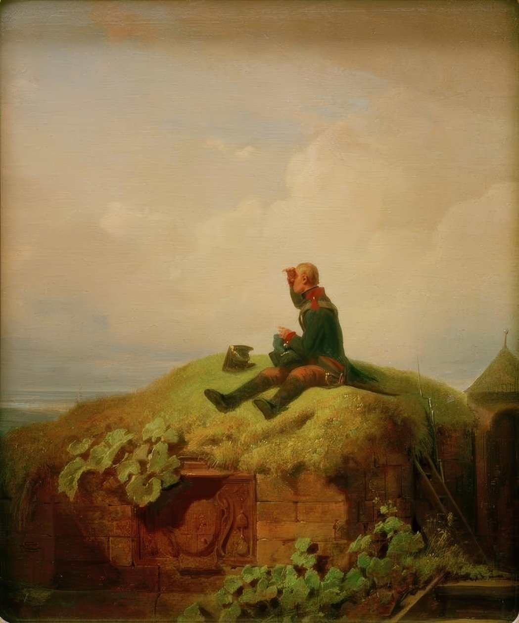 Once Upon a Time (The Knitting Sentry) by Carl Spitzweg