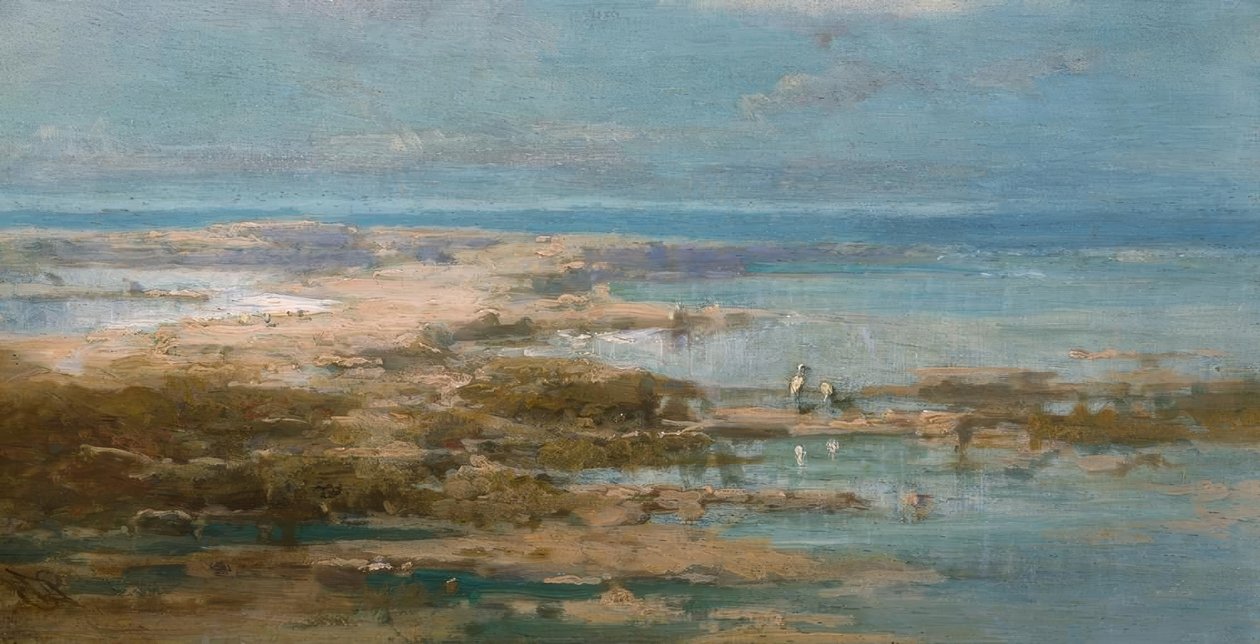 Nile Landscape with Storks by Carl Spitzweg