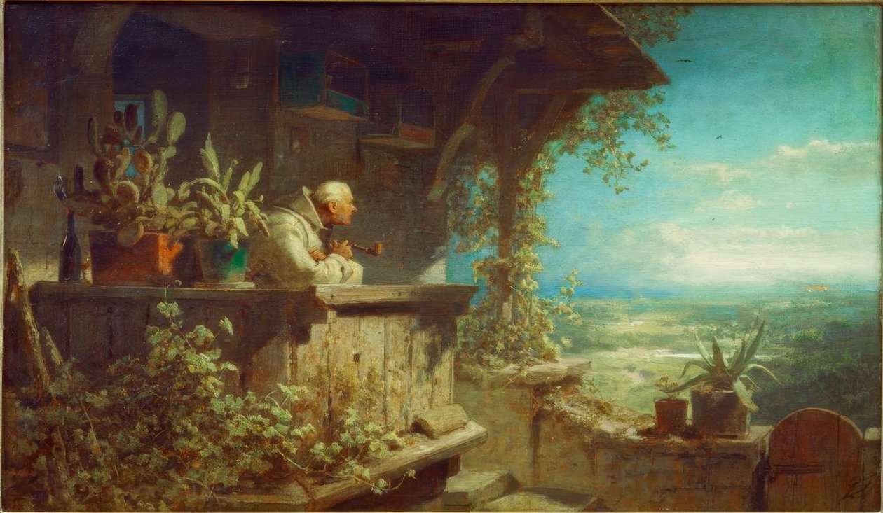 Suspicious Smoke by Carl Spitzweg