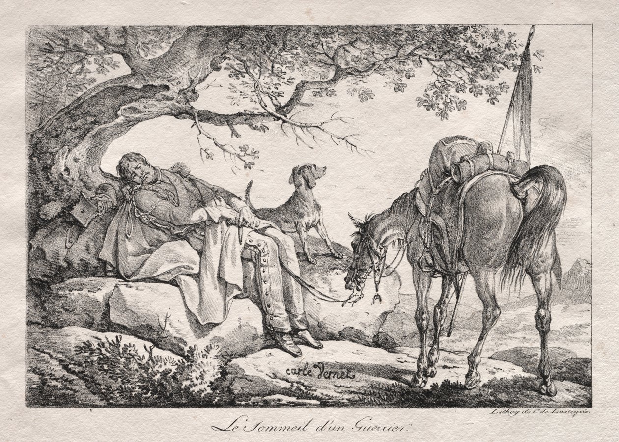 The Sleeping Soldier by Carle Vernet