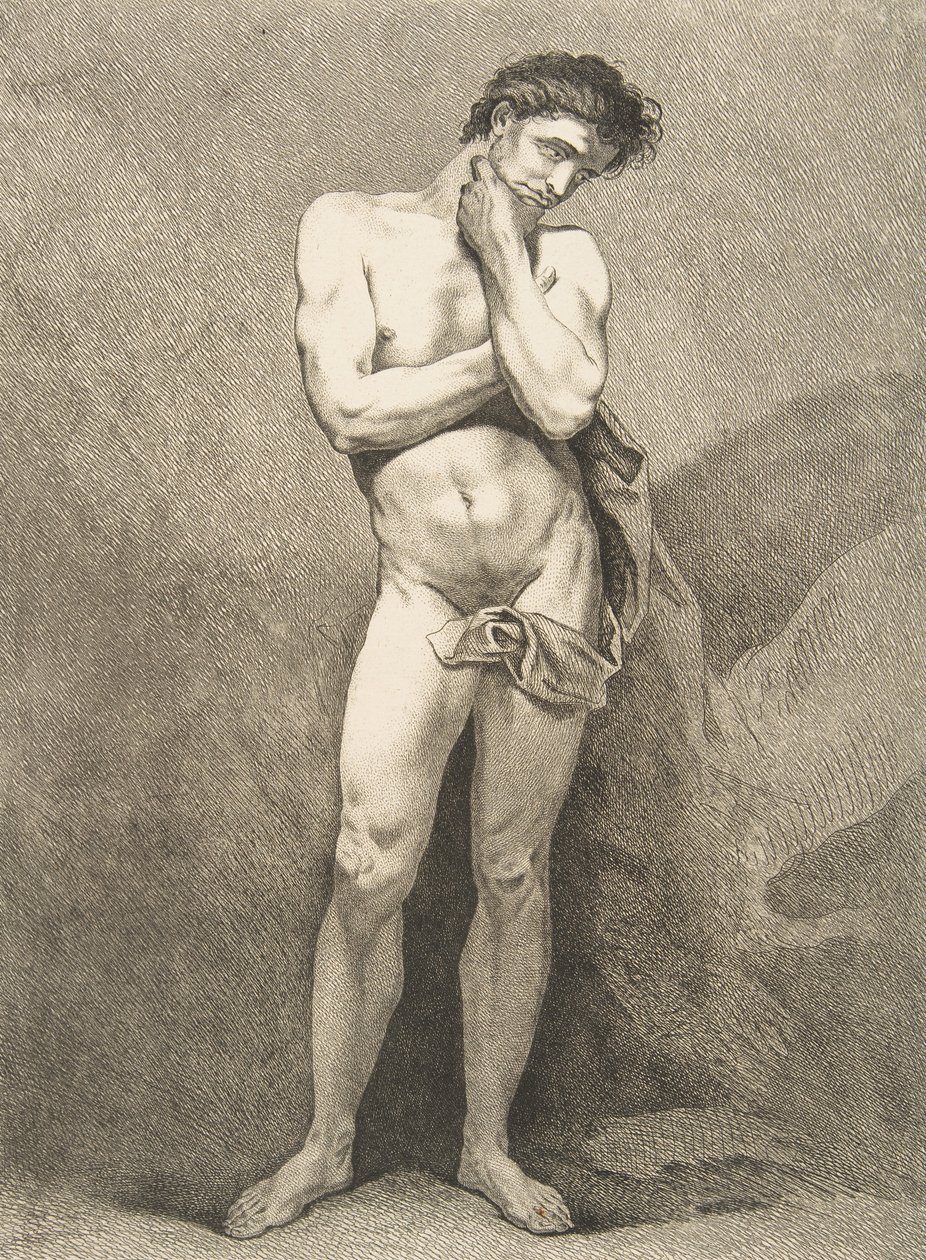 An Académie: Standing Man, 1742-43 by Carle van Loo