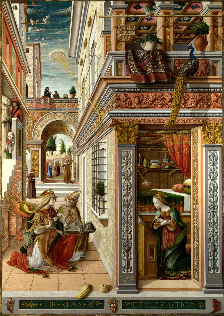Annunciation with St Emidius by Carlo Crivelli