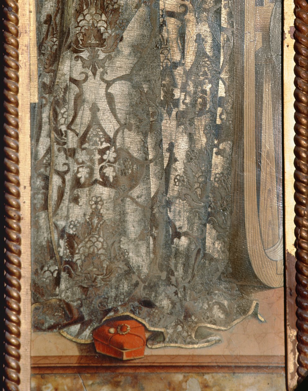 St. Catherine (detail of her robe from the Santa Lucia triptych) by Carlo Crivelli