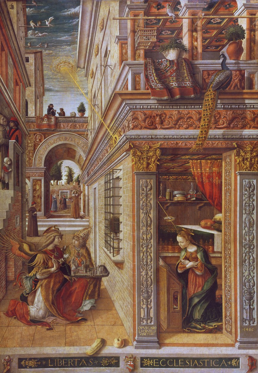 The Annunciation with St. Emidius by Carlo Crivelli
