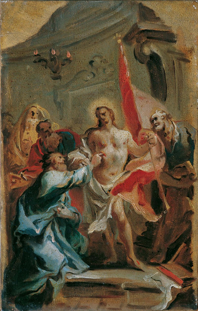 Christ and Doubting Thomas by Carlo Carlone