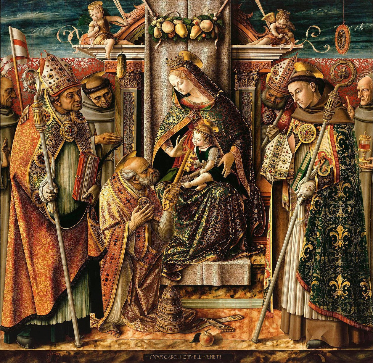 The Delivery of the Keys by Carlo Crivelli