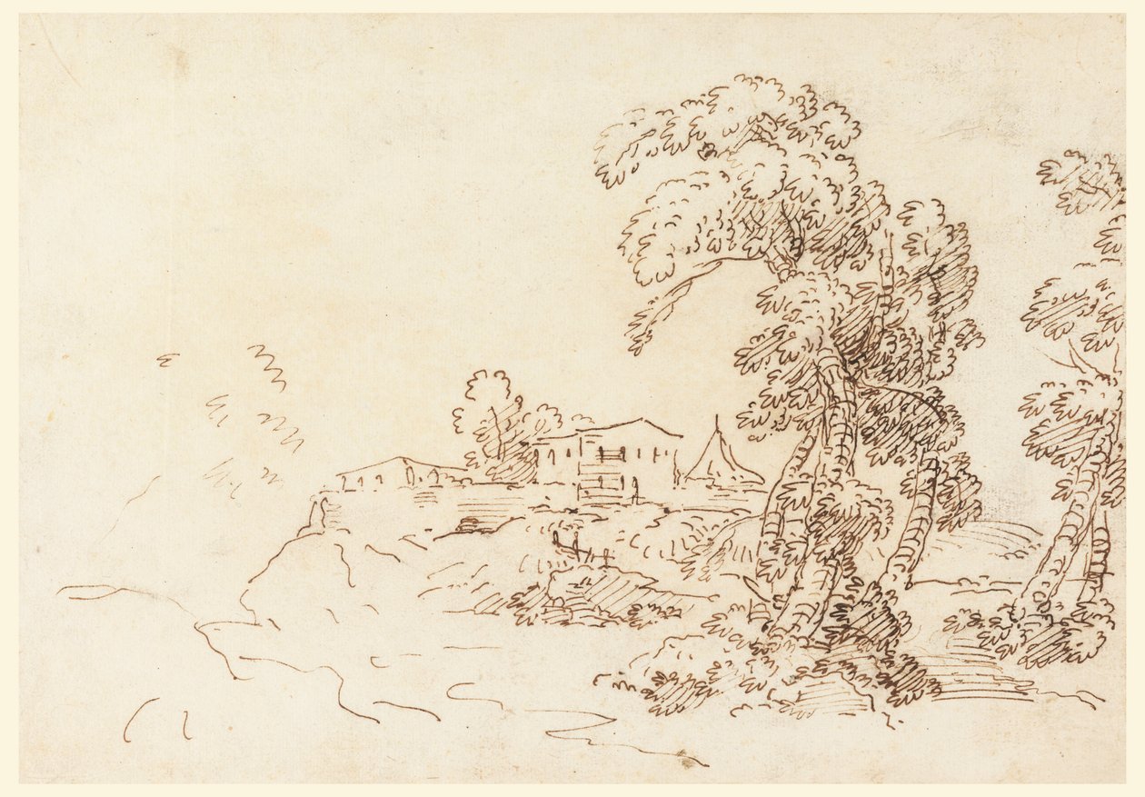View of a Farm by Carlo Marchionni