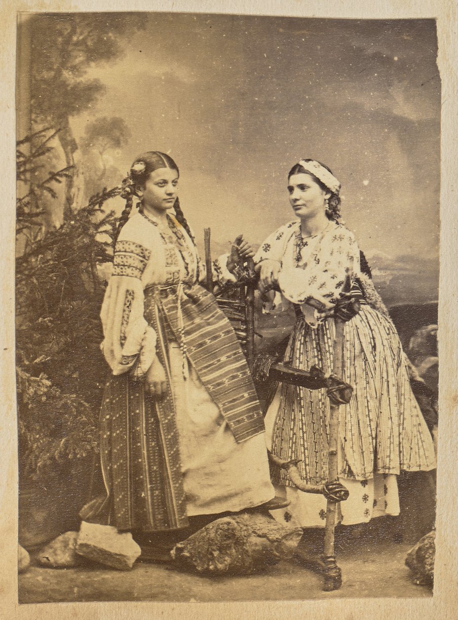 Portrait of Two Romanian Gypsy Women by Carol Szathmari