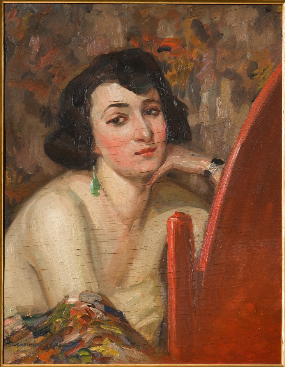 Woman at Mirror by Casimiro Jodi