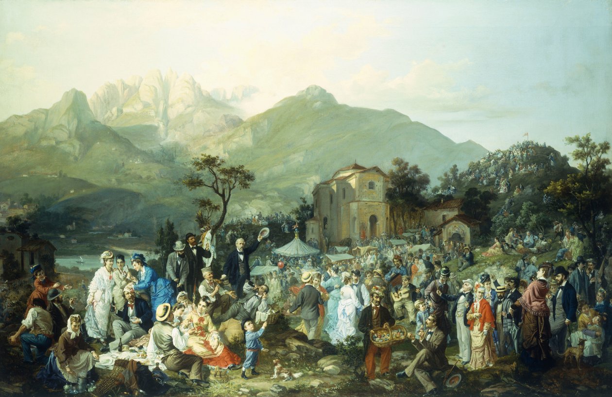 A Village Festival by Casimiro Radice