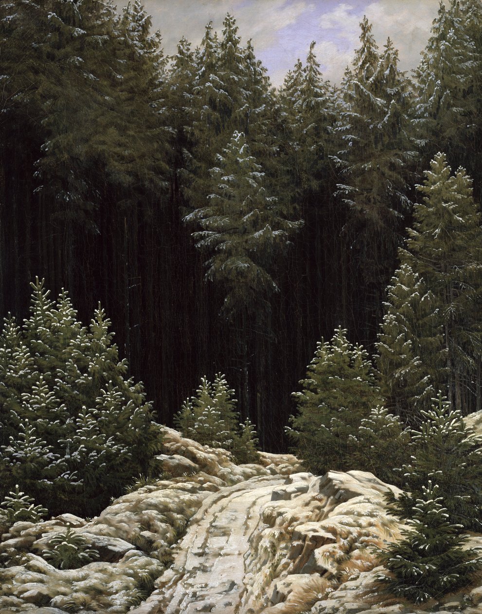 Early Snow, c.1828 by Caspar David Friedrich