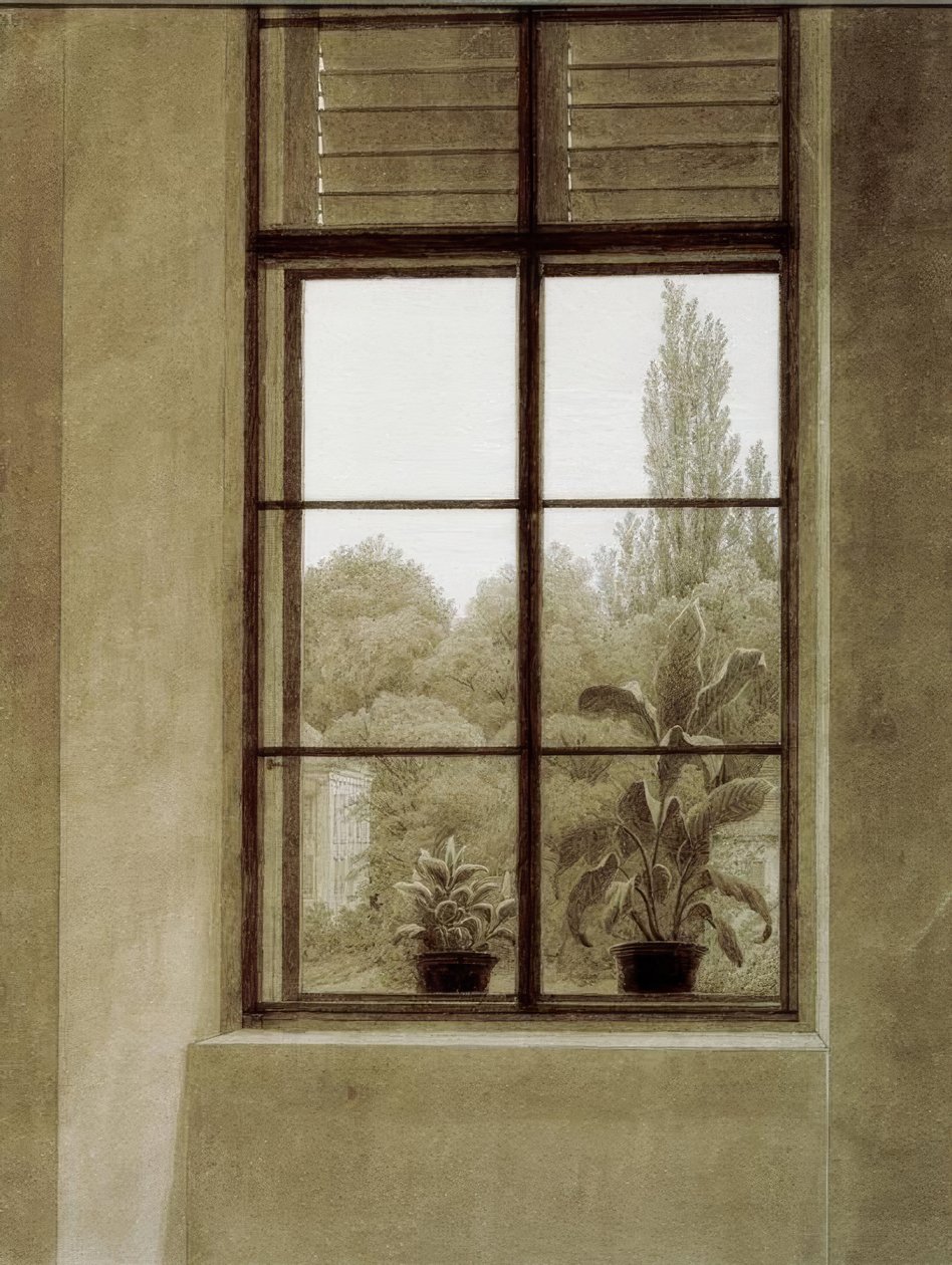 Window with Park View by Caspar David Friedrich