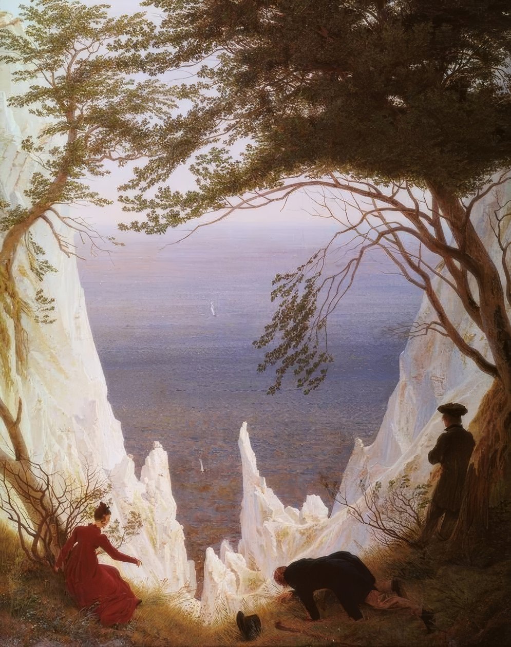 Chalk Cliffs on Rügen by Caspar David Friedrich