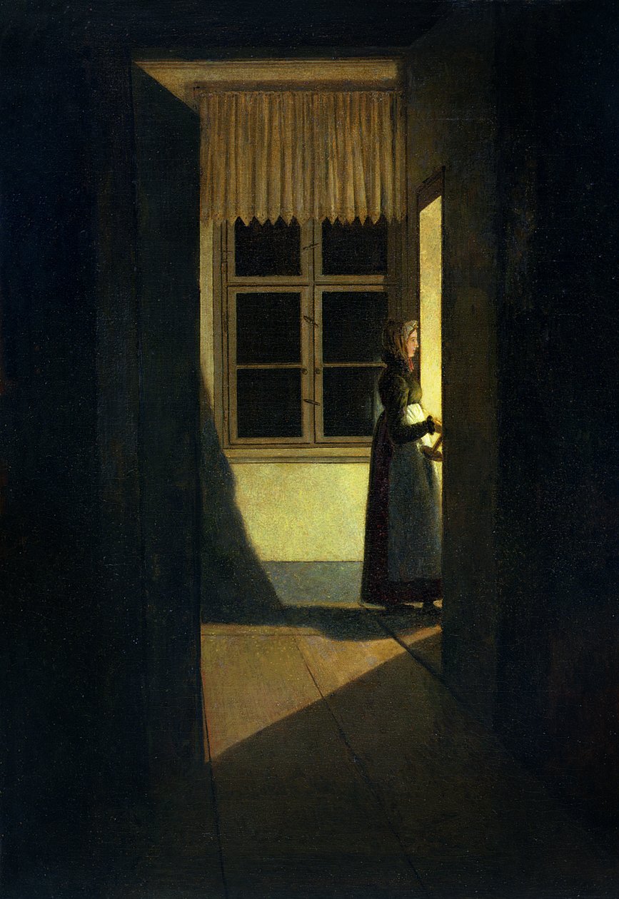 The Woman with the Candlestick by Caspar David Friedrich