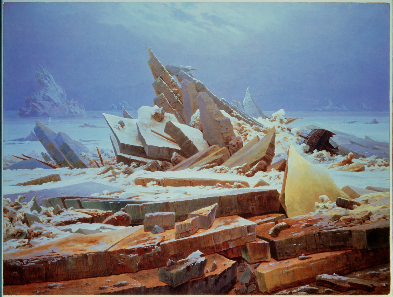 Polar Sea by Caspar David Friedrich