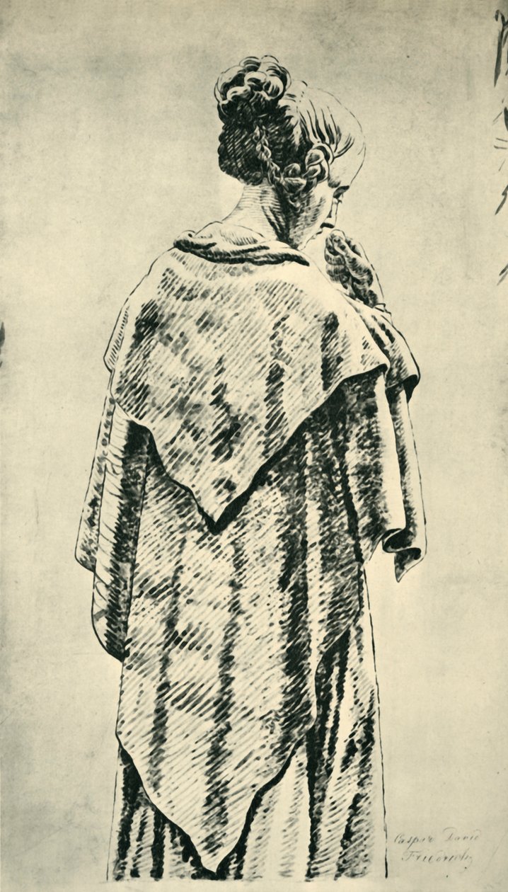 Study of a Woman from Behind by Caspar David Friedrich