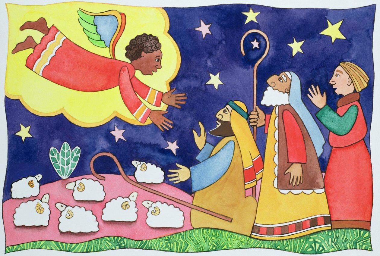 Annunciation to the Shepherds by Cathy Baxter