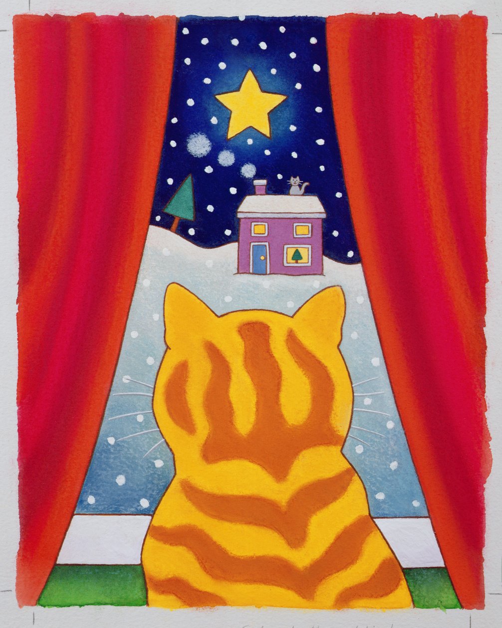 Cat at the Window by Cathy Baxter