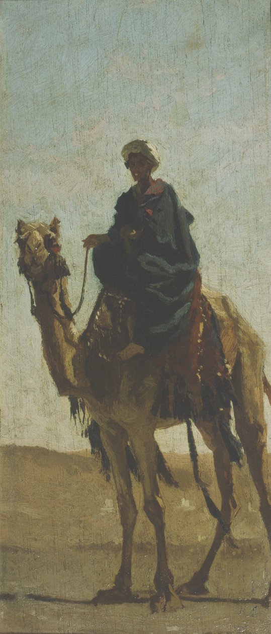 Camel-drivers in the Desert by Cesare Biseo