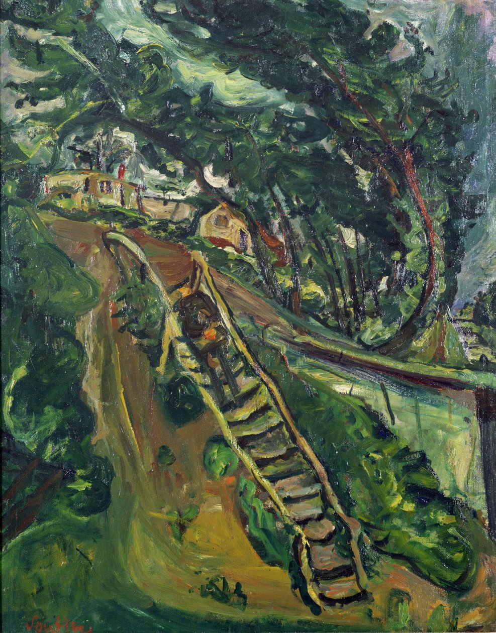 Man Walking the Stairs, 1922-3 by Chaim Soutine