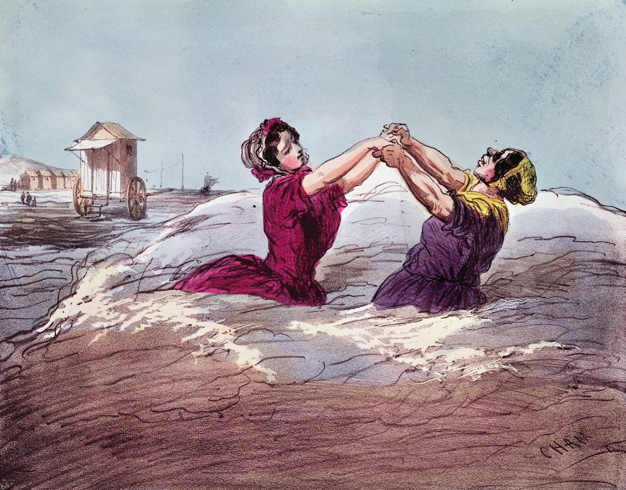 Bathing by Cham