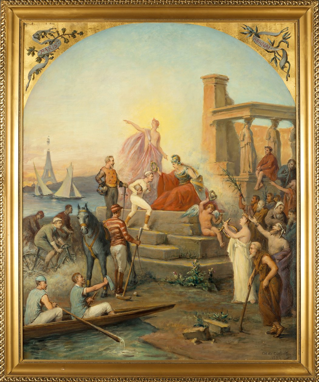 Allegory of Sports by Charles Louis Fredy de Coubertin