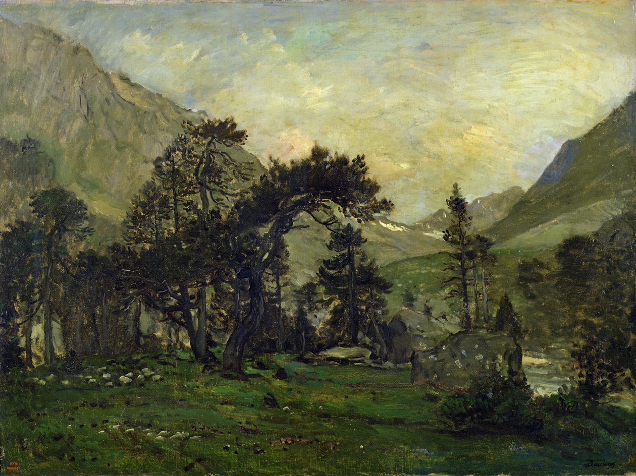 The Mahoura at Cauterets by Charles Francois Daubigny