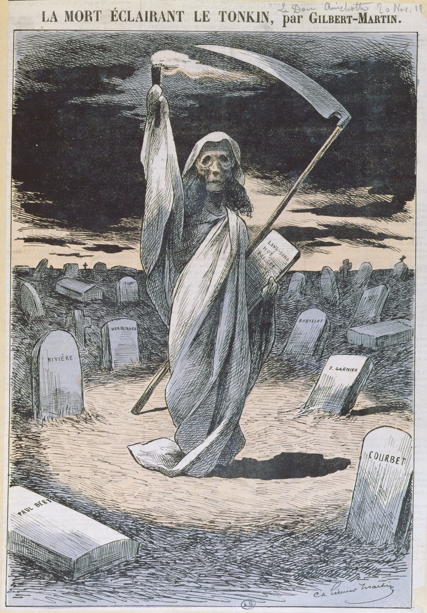 Death Illuminating Tonkin, illustration from 