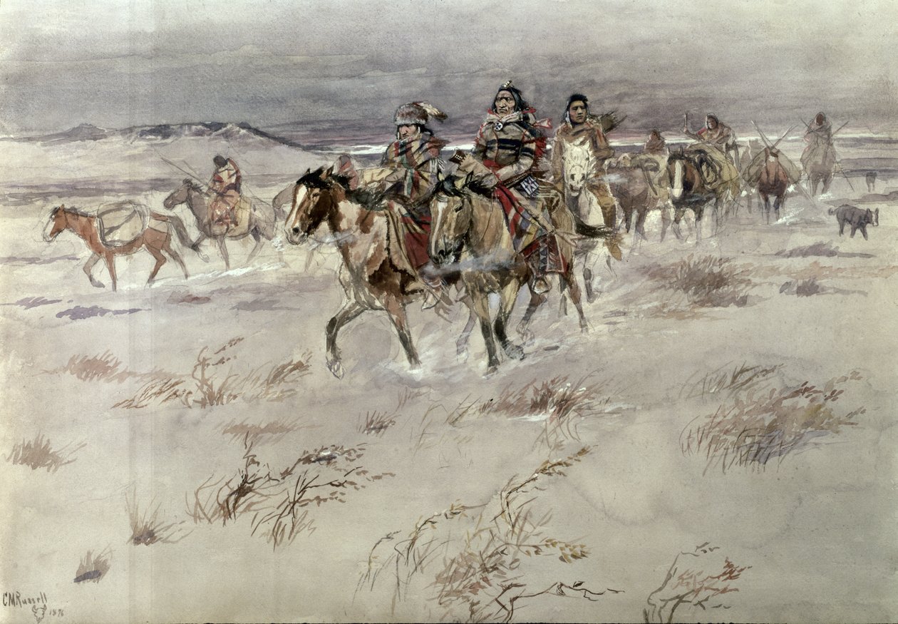 Crees Coming in to Trade by Charles Marion Russell