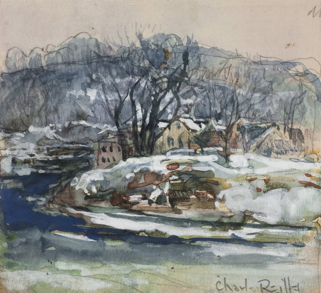 Winter Landscape by Charles P. Reiffel