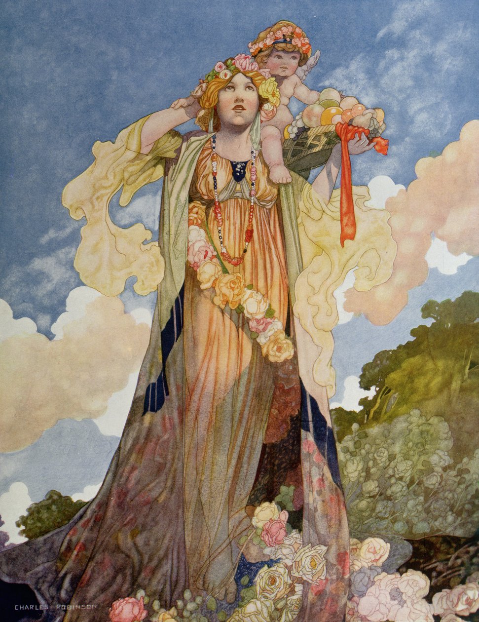 Summer from The Seasons Commissioned for the 1920 Pears Annual by Charles Robinson