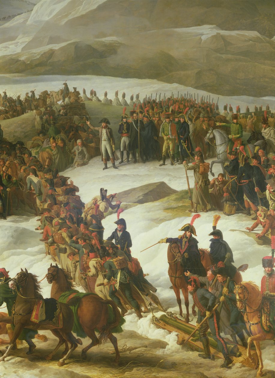 The French Army Crossing the St. Bernard Pass, 20th May 1800, 1806 (detail) by Charles Thevenin